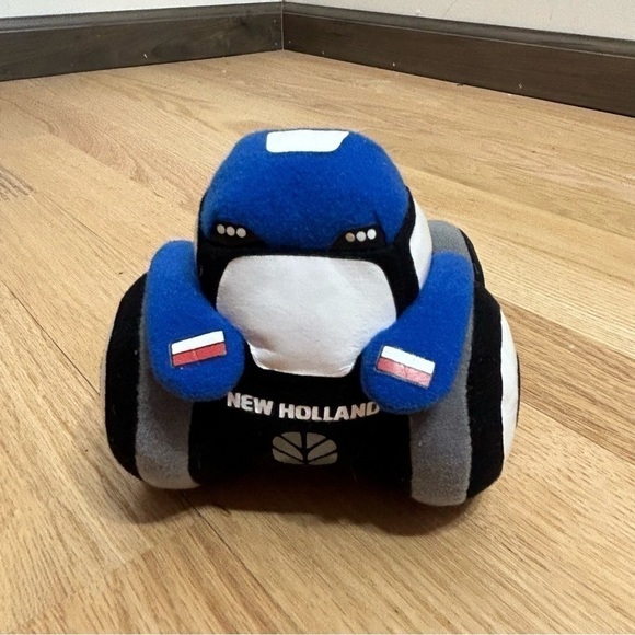 New Holland Plush Tractor Blue Stuffed Kids Toy - Picture 3 of 8